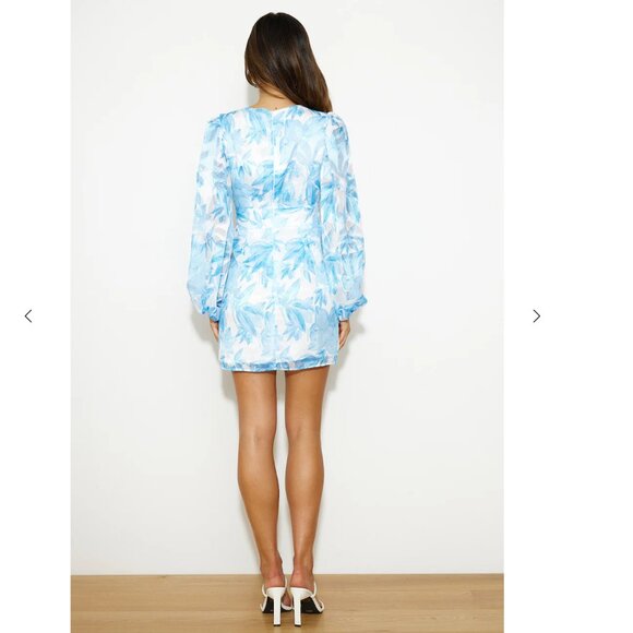 NEW with Tags! Floral Light Blue Gorgeous HelloMolly Dress - Picture 6 of 10